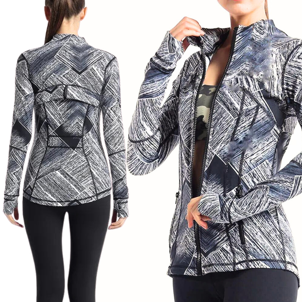 LULULEMON Luxtreme Define‎ Jacket Black White Heat Wave